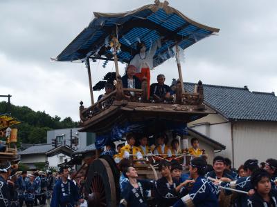 村上大祭－おしゃぎり巡行（17番上片町）