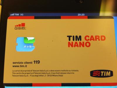 南イタリア　2013夏　ナポリでプリペイドSIMカード購入＆ナポリ、アマルフィ、カプリで利用