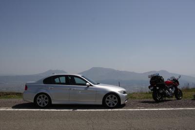 阿蘇五岳(涅槃像)と愛機