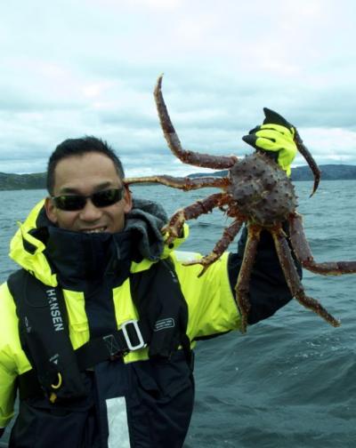 ノルウエーの北の果てでタラバガニ漁をする！