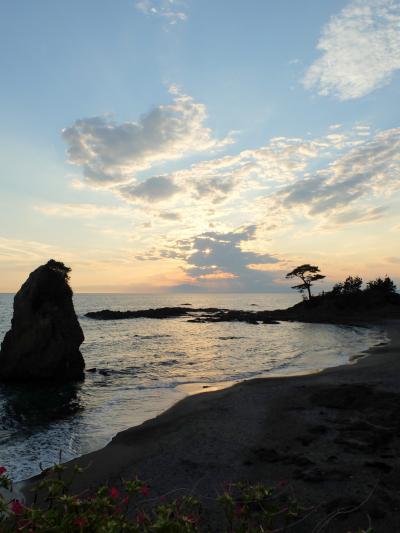 「　立石・秋谷海岸の夕日　　　ﾀﾞｲﾔﾓﾝﾄﾞ富士は----？　」　2013