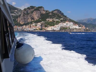 南イタリア　2013夏　海の旅（アマルフィ～カプリ島）　何処までも続く一面のブルー！