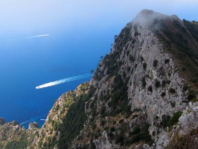 南イタリア　2013夏　アナカプリ地区　カプリ島で一番高い場所ソラーロ山頂　＆　アナカプリ街歩き