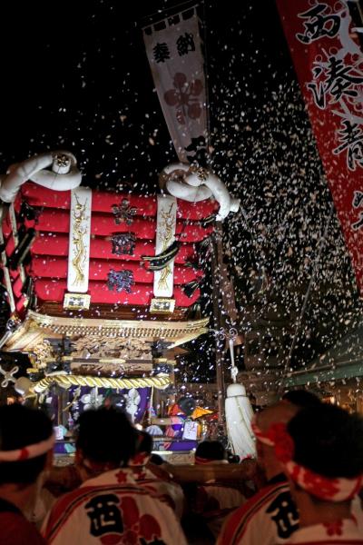 夜のふとん太鼓　泉州　堺　船待神社