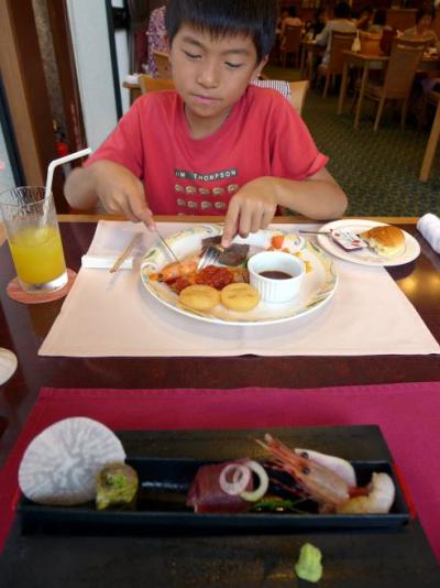 ０４．お盆明けの箱根１泊　リニューアルしたリゾーピア箱根　新和食 はなの夕食