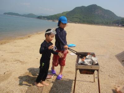 毎年恒例海水浴