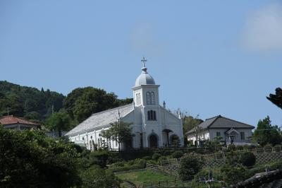 2013年8月　熊本旅行　第一日目　空港～天草～熊本市内?　（大江天主堂・崎津天主堂・食/メーンの盛・食/写楽・宿/ドーミイン熊本）