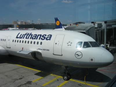 2013年夏ドイツ・オーストリア・ハンガリー弾丸周遊（その２　フランクフルト税関を通過し、LH1240便でウィーンへ）