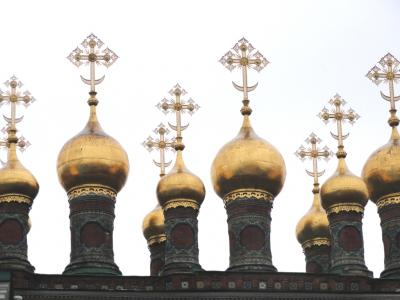 13年9月　ロシア　ひとり旅②　小雨に打たれてクリムリン