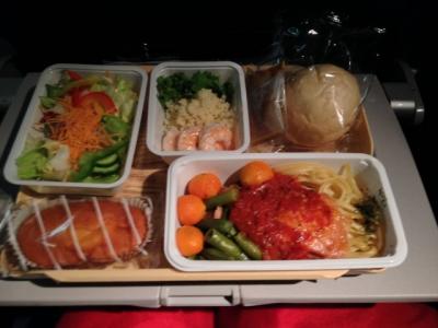 デルタ航空（成田⇔JFK）機内食&amp;空港送迎など