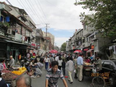 上海の楊樹浦・海州路・商店街・朝市