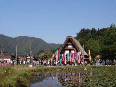 白川郷　☆・。～・。☆　行ってみたら「どぶろく祭」の日でした　(^.^)/~~~