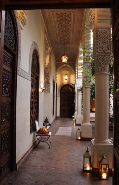魅惑のモロッコ・個人手配で行ってみる♪NO.8 マラケシュの豪華リヤド♪Villa des Orangersヴィラ・デ・ゾランジェで極上ステイ＆ハマム体験
