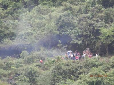 4木曜1日目3陽朔と西街と桂林での食事と清明節の墓参り