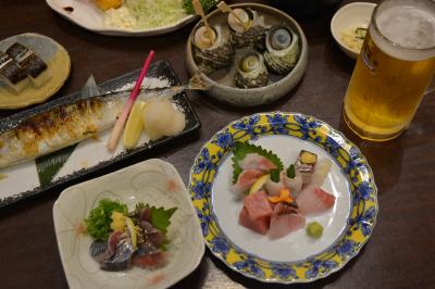 伊東　一般的なお魚から珍しい地魚まで美味しく味わえる　お勧めの浜善さんでの夕食　２０１３年１０月