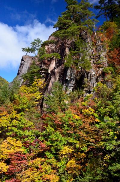 2013年紅葉名所巡り（５）　栃木の秘境奥鬼怒、瀬戸合峡の紅葉