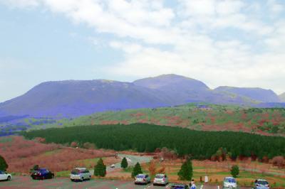 里帰りしたので、阿蘇までドライブ~.....ε=ε=(o--)o/