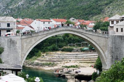 2012初夏、クロアチア等の東欧旅行(35/50)：6月24日(9)：モスタル、世界文化遺産の石橋・スタリ・モスト