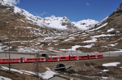 2012年イタリア・スイス旅行記　第48回　ベルニナ線探訪5　ディアボレッツァから終点サンモリッツへ