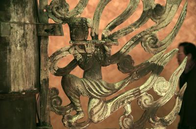 こんなに真近で見られたのは今世紀最後かも。。奈良・薬師寺・東塔、天平時代の水煙