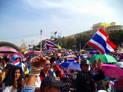 バンコク反政府集会の現場を確認に行く 12月3日編