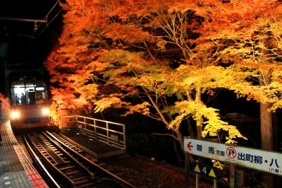 恐るべし！紅葉の京都～行列三昧～貴船ライトアップ♪貴船川に浮かぶ灯り♪編