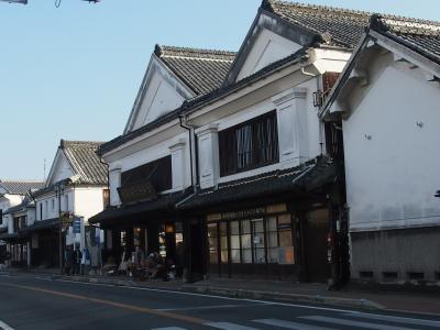 浮羽市・　吉井町～景観をそこなわないよう歴史ある建物や白壁の町並みがみえてきました