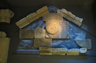 2013晩秋、イギリス旅行記2(44/44：補遺3)：ローマン・バース博物館、ローマン・バース出土品、金銅製ミネルヴァ神