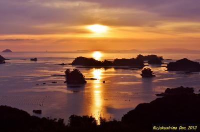 【長崎県（九十九島）】 九十九島に沈む雄大な夕陽に感動～♪