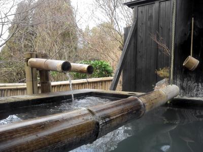 12月の黒川温泉は、寒かった！阿蘇山には白いものが・・