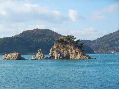 愛媛 夏目漱石「坊ちゃん」で有名なターナー島の眺め。 呉から広島・松山フェリーで四国上陸。