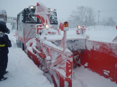 最東端（納沙布岬）を目指すが雪で立ち往生　２０１３年１２月３０日～３１日