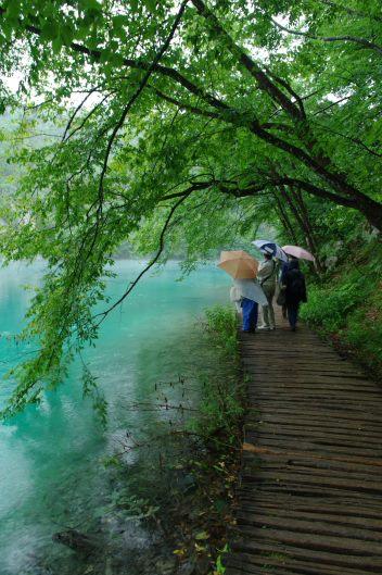クロアチア・スロベニア旅行(4)雨のプリトヴィッツェ湖群国立公園