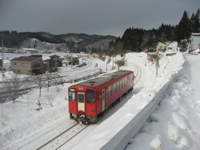 ’１４　冬の北東北周遊２０　大館の名物駅弁鶏めしと秋田内陸縦貫鉄道（阿仁前田駅）