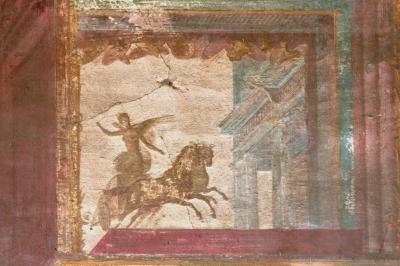 2013秋、イタリア旅行記2(9/53)：9月26日(5)：ポンペイ(5)：市場跡、フレスコ壁画、石膏像になった被災者