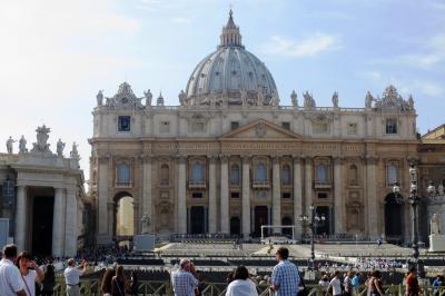 2013秋、イタリア旅行記2(26/53)：9月28日(7)：ヴァチカン市国(3)：サン・ピエトロ大聖堂、クーポラ