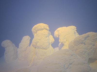 樹氷を見に行く！(ちょっとだけ残念な曇り空）