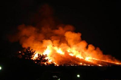 ２０１４／０１／２５　若草山　山焼き