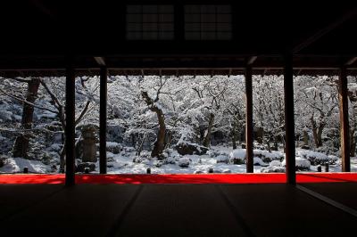 感動　雪の京都　洛北　圓光寺（円光寺）