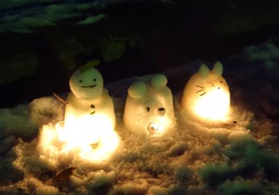 冬の風物詩『雪灯廊』　京都・美山かやぶきの里