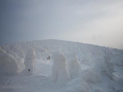 樹氷まつりで、デジカメ壊れて、３時間前に見た樹氷リベンジに変更する！