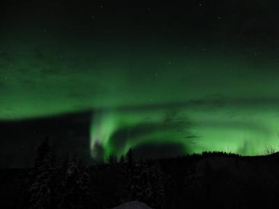 アラスカでオーロラ鑑賞