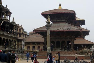 2014新春、ネパール旅行記(13/42)：1月23日(4)：パタン、ダルバール広場、旧王宮、タレジュの鐘、クリシュナ寺院
