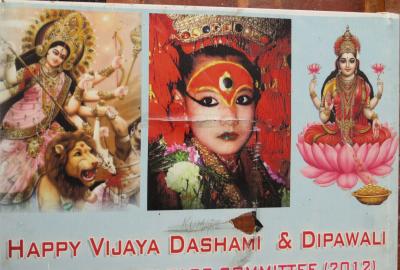 2014新春、ネパール旅行記(38/42)：1月26日(8)：カトマンズ、ダルバール広場、クマリの館、民族舞踊の夕餉