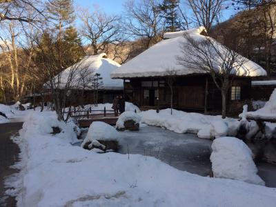 雪の庭園の露天風呂&#9832;&#65039;