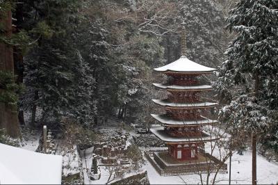 奈良　宇陀市　念願の雪の室生寺　「全山白皚々たる雪の室生寺が第一等である」