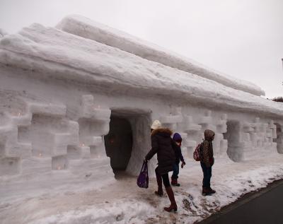 雪旅籠（ゆきはたご）の灯り　★日中編★　～～月山志津温泉～～