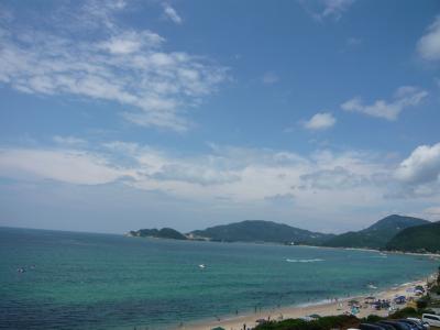 美浜で海水浴