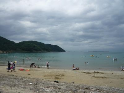 方杭海水浴場へ!