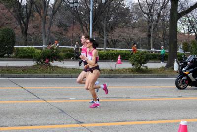 2014春、名古屋ウィメンズマラソン(2/3)：34キロ地点、トップ通過は外国人招待選手二人
